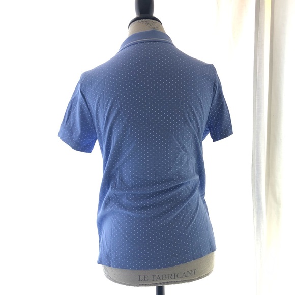 NWT  Lands'end Polka Dot Button Collared - Picture 4 of 7